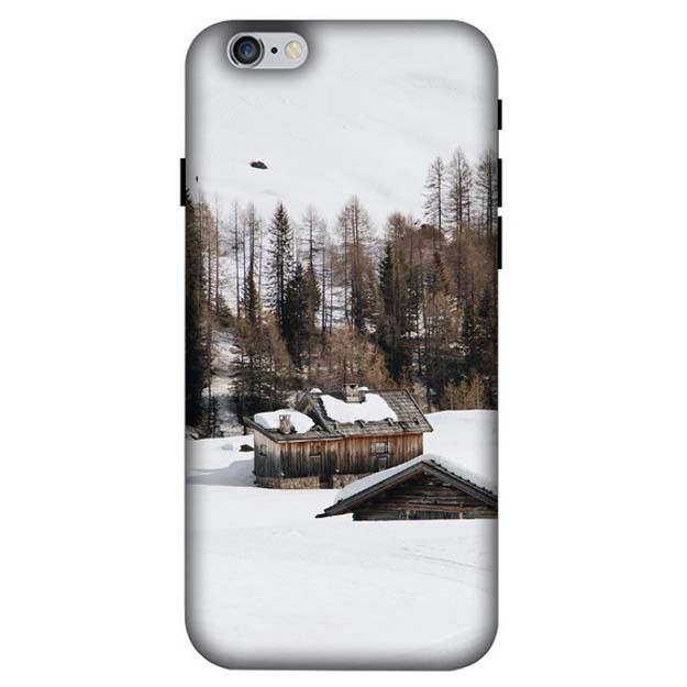 Wooden Cabin in Snow iPhone 6 / 6s Back Cover